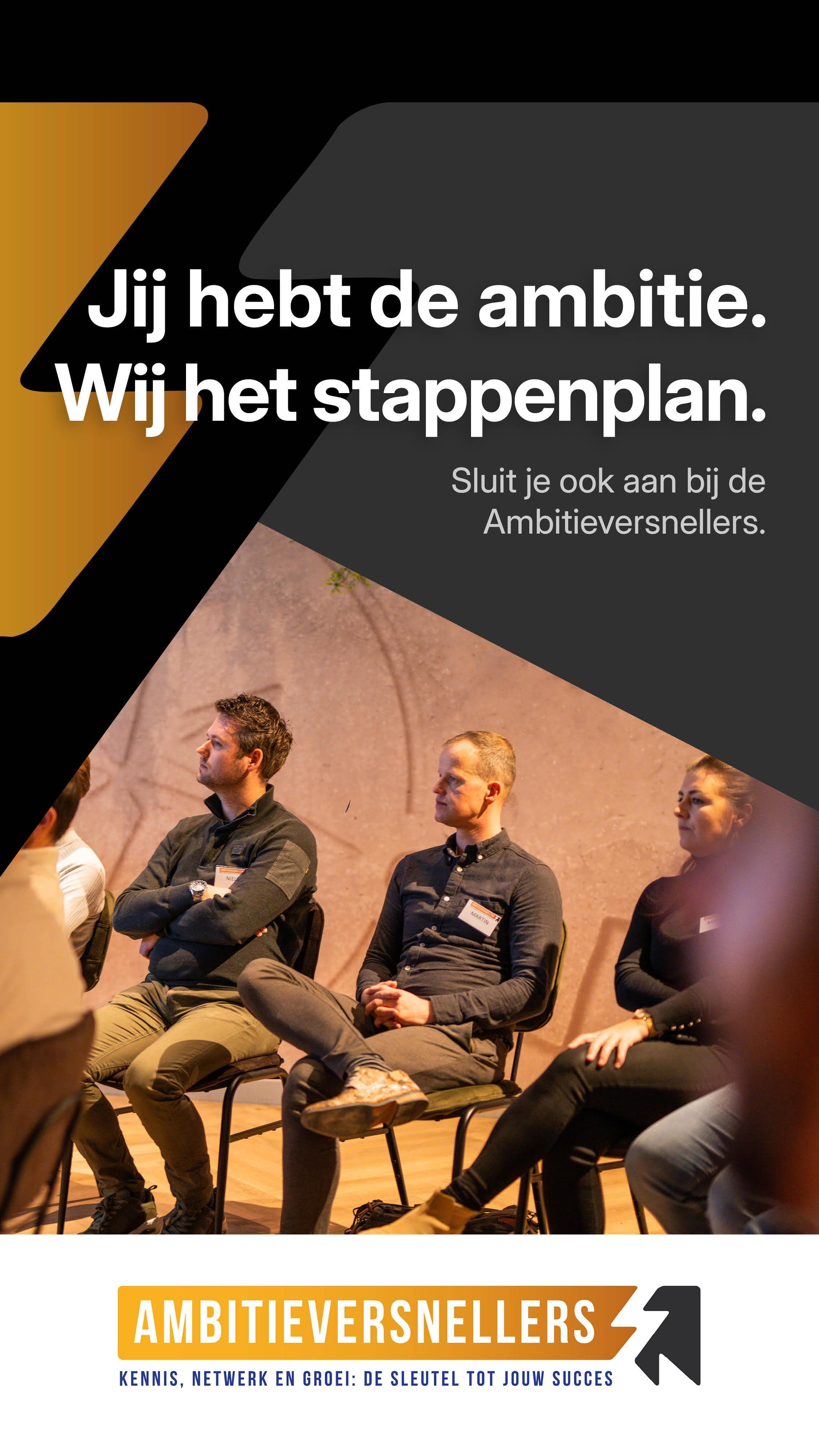 Ambitieversnellers social media graphic ondernemers netwerk