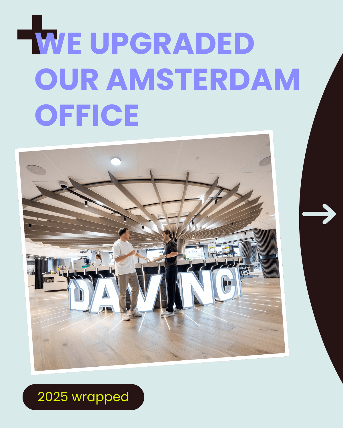 Da Vinci Trading 2025 Wrapped LinkedIn post nieuw kantoor Amsterdam